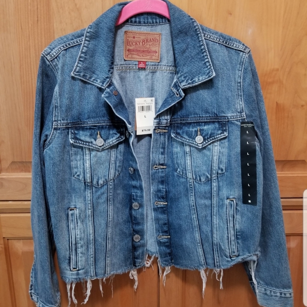 NWT Lucky Brand Co Jean Jacket Sz Large